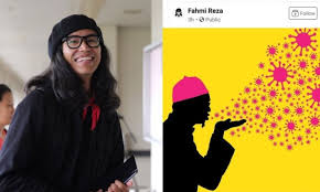 Graphic artist fahmi reza @kuasasiswa has been arrested. Lukis Karikatur Hina Menteri Agama Fahmi Reza Dinasihat Tidak Keterlaluan Mykmu Net