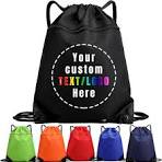 Amazon.com | Sapaigift Custom Drawstring Backpacks Logo/Text ...