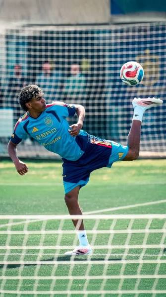 Lamine Yamal in training at the Spain NT camp 🇪🇸