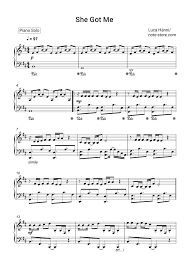 The number of gaps depends of the selected game mode or exercise. Luca Hanni She Got Me Sheet Music For Piano Pdf Piano Solo Sheet Music Printable Sheet Music Piano Sheet Music