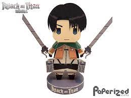 You, a squad member, and captain levi secretly liking each other: Attack On Titan Levi Ackerman Papercraft Paperized Crafts