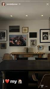 The dining room at kendall college, chicago: Kendall Jenner Shares A Look At Her Art Filled Living And Dining Rooms Living And Dining Room Jenner House Home