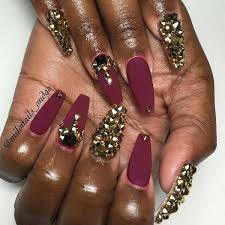 #nail art #christmas #christmas themed nails #burgundy nail polish #maroon nails #snowflakes #fashion #nail designs #raindeer #rudolph #santa claus #glitter nail lacquer. 50 Burgundy Nails Designs Ideas Maroon Acrylic Nails