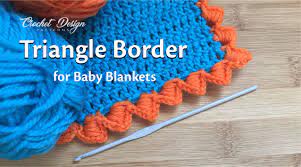 Crochet Tutorial Triangle Border For Baby Blankets From Crochet Design Patterns Youtube Crochet Design Pattern Crochet For Beginners Blanket Crochet Tutorial