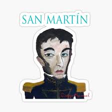 Jose de san martin dibujo. San Martin Sticker By Diegomanuel Redbubble