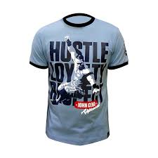 Wwe John Cena Hustle Loyalty Respect T Shirt Blue