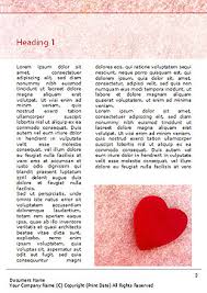 Die herz vorlage zum ausdrucken ist geeignet zum. Herz Auf Rosa Hintergrund Word Vorlage 15442 Poweredtemplate Com