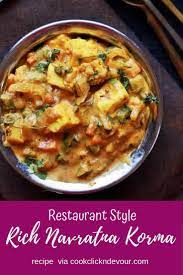Navratan Korma Recipe With Step By Step Photos Vegetable Navratan Korma Is A Delicious Creamy And R Korma Recipe Navratna Korma Recipe Vegetable Korma Recipe