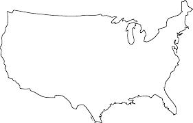 Free us map outline template by fppt. Blank Map Of The Continental United States United States Map Map Outline Printable Maps