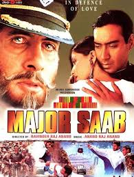 Major Saab Hindi Move Online Amitabh Bachchan Ajay Devgan Sonali Bendre Nafisa Ali Directed By Tinn Amitabh Movies Bollywood Posters Hindi Bollywood Movies
