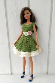 Barbie Clothes Barbie Crochet Dress For Barbie Doll Barbiehouse Barbie Kleider Kleidung Hakeln Und Puppenkleidung