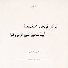 شعر قيس بن الملوح معذبتي لولاك ما كنت هائما عالم الأدب words quotes words quotes
