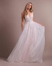 Deep V Neck Lace Detailed Bodice A Line Wedding Dress Kleinfeld Bridal In 2021 Wedding Dresses Kleinfeld Wedding Dresses Lace A Line Wedding Dress