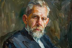 Van gogh portrait by paul mcbee in the style of joel robison