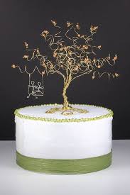 Wedding Cake Topper Custom Cake Topper Wire Tree By Nouveautique Wedding Cake Toppers Unique Wedding Cake Toppers Wedding Cake Tree