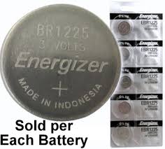 energizer ebr1225 br1225 cr1225 lithium coin cell on