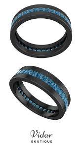 Unique Black Gold Blue Diamond Mens Wedding Ring Men S Wedding Ring Black Gold Engagement Rings Blue Diamond Wedding Band