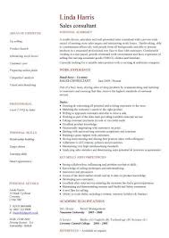 sales consultant cv sample
