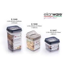 Download in under 30 seconds. Elianware Acrylic Food Container Bekas Makanan Canister Square Shape Airtight Bpa Free E 1047 E 1048 E 1049 Shopee Malaysia