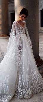 Long Sleeves Deep V Neck Embellishment A Line Wedding Dress Long Train Wedding Deep Dres Long Train Wedding Dress Long Wedding Dresses Wedding Dresses
