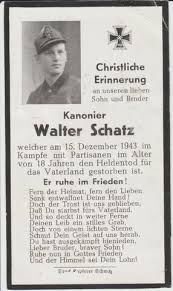 Walter Schatz, im 18. Lebensjahr