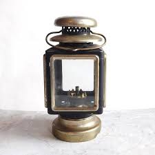 Black And Gold Carriage Vintage 1970s Replica Carriage Lamp Black And Gold Steel Carriage Lamps Black Lamps Lamp