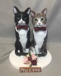 Find deals on cake topper wedding with cats in baking supplies on amazon. Tabby And Tuxedo Cat Wedding Cake Topper Hand Sculpted From Polymer Clay Casamento De Gato Topo De Bolo De Casamento Topo De Bolo Personalizado