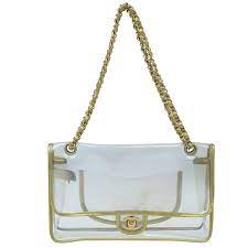 Chanel Gold Metallic Transparent Classic Single Flap Bag Chanel | TLC