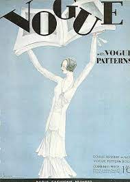Vogue Magazine Cover 1930 Blue Patterns Fashion Illustration Etsy Vogue Magazine Vintage Vogue Covers Vogue Magazine Covers