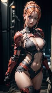 tensor.art 線上Ai繪圖平台試作. 未來版的女傭兵