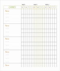 Daily Chore Chart Template Elegant Free Printable Chore