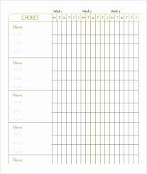 daily chore chart template elegant free printable chore