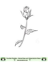 Single Long Stemmed Rose Rose Bud Tattoo Rose Drawing Tattoo Long Stem Flowers