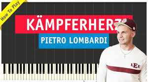 Em für die, die es störte. Pietro Lombardi Kampferherz Piano Klavier Cover Tutorial Noten Youtube