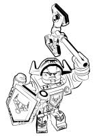 Anyone fights with this knight is in for trouble. Nexo Knights Coloring Page