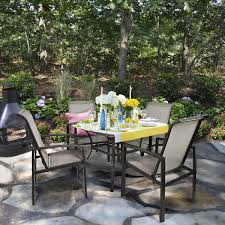 Our fabrics resist stain, mildew, water, sun, & bleach. Barton 5 Piece Outdoor Dining Set Square Patio 1 Table Mesh Dining 4 Chairs Yard Patio Furniture Garden Uv Resistant Buy Online In Antigua And Barbuda At Antigua Desertcart Com Productid 64527394