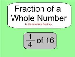 Fraction Of A Whole Number Lesson Smartboard Fractions Solving Word Problems Lesson