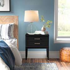 The sophisticated design is accented by trendy gold hardware for a bold cosmolicious look that we re diggin. Black Nightstand Joss Main