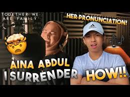 Aina Abdul I Surrender Celine Dion Cover By Aina Abdul Filipino Teen In Uk Reacts Youtube