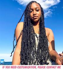 Check out our natural hair dreads selection for the very best in unique or custom, handmade pieces from our hair care shops. Crochet Hair Natural Curly Dreadlocks Hair Black Dark Brown Faux Locs Crochet Braids Hair 18 21strands Pack Synthetic Hair Curly Dreadlocs Aliexpress