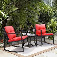 $55 (garland dallas ) pic hide this posting restore restore this posting. Greesum Gs 3rrcsrd 3 Pieces Patio Furniture Set Glass Coffee Table Red In Dubai Uae Whizz Conversation Sets