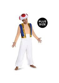 No chance they sell that costume, right? Super Mario Toad Plus Size Men Costume Video Game Costumes