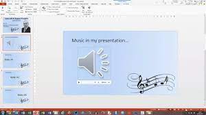 Open your powerpoint presentation and select the slide where you want to add audio. How To Add Music To A Powerpoint 2013 Presentation Youtube
