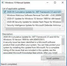 The windows 10 october 2020 update, the final 'major' update for 2020, has arrived with a few choice upgrades. Download Windows 10 Manual Update Majorgeeks