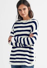 Striped Tunic Sweater By Ellos