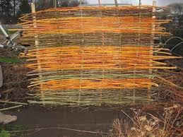 How To Make A Woven Willow Hurdle Screen Bamboo Fence Rustic Fence Backyard Fences