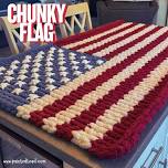 Chunky Flag Throw Blanket