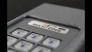 If you have an older garage door that is only operated by a remote, you must physically move the switches inside the remote and door opener to change the code. Multicode Wireless Keypad Programming Tutorial Youtube