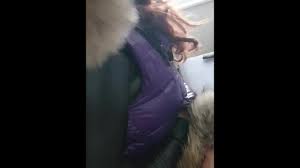 Paarse moncler bont plagen