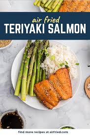 Salmon fillet, which is flat and not as thick. Air Fryer Salmon With Teriyaki Sauce Airfried Com